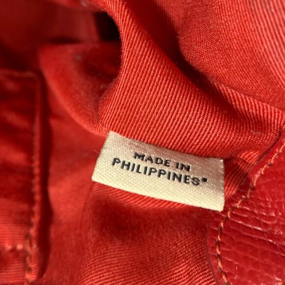 COACH F52881 Crossgrain Leather East West Crossbody Red + Envelope Clutch, Tag - Picture 8 of 10